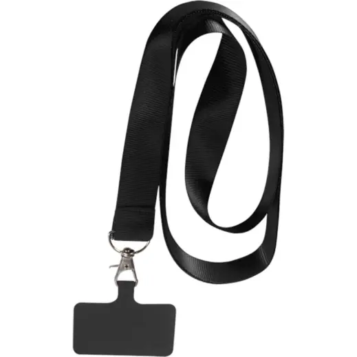 Cellphone Petersham Neck Lanyard Black